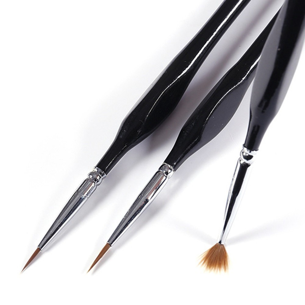 6Pcs Extra Fine EF Tip Details Paint Model Maker Painting Brush Pen Tool Set E