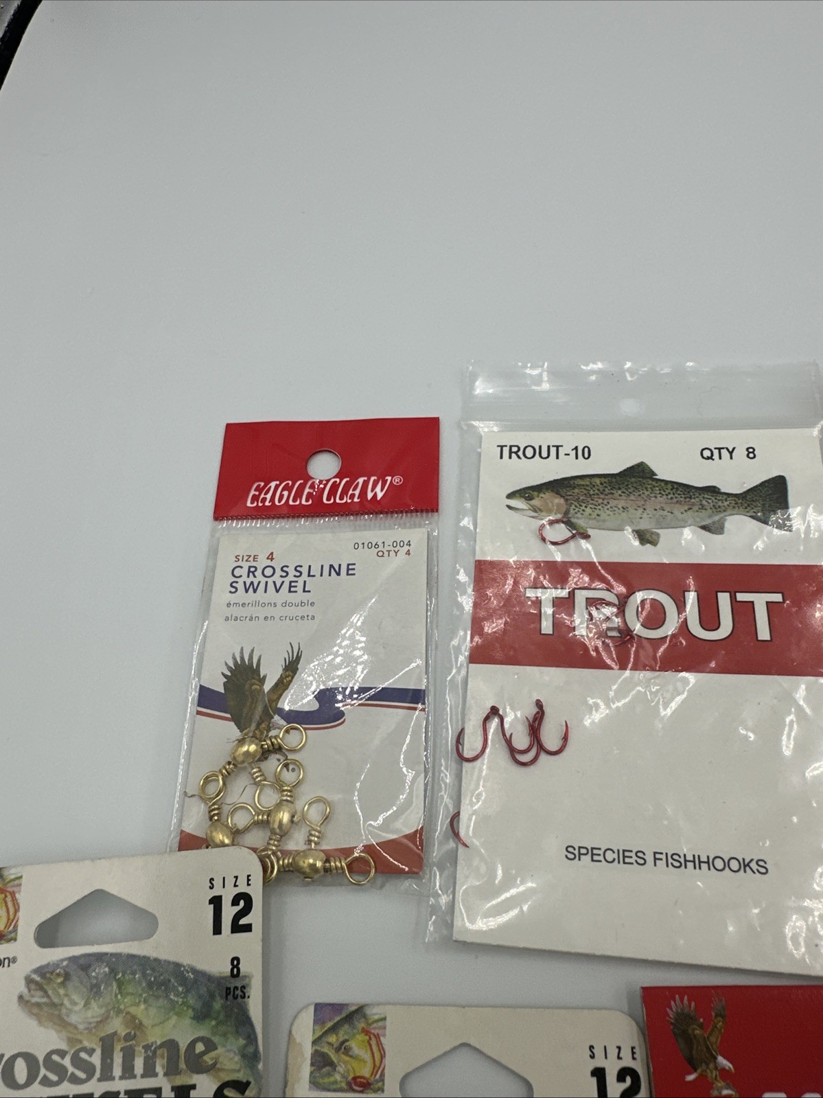 Fishing Tackle Lot Floats Swivels Hooks Sinkers Eagle Claw Trout Panfish