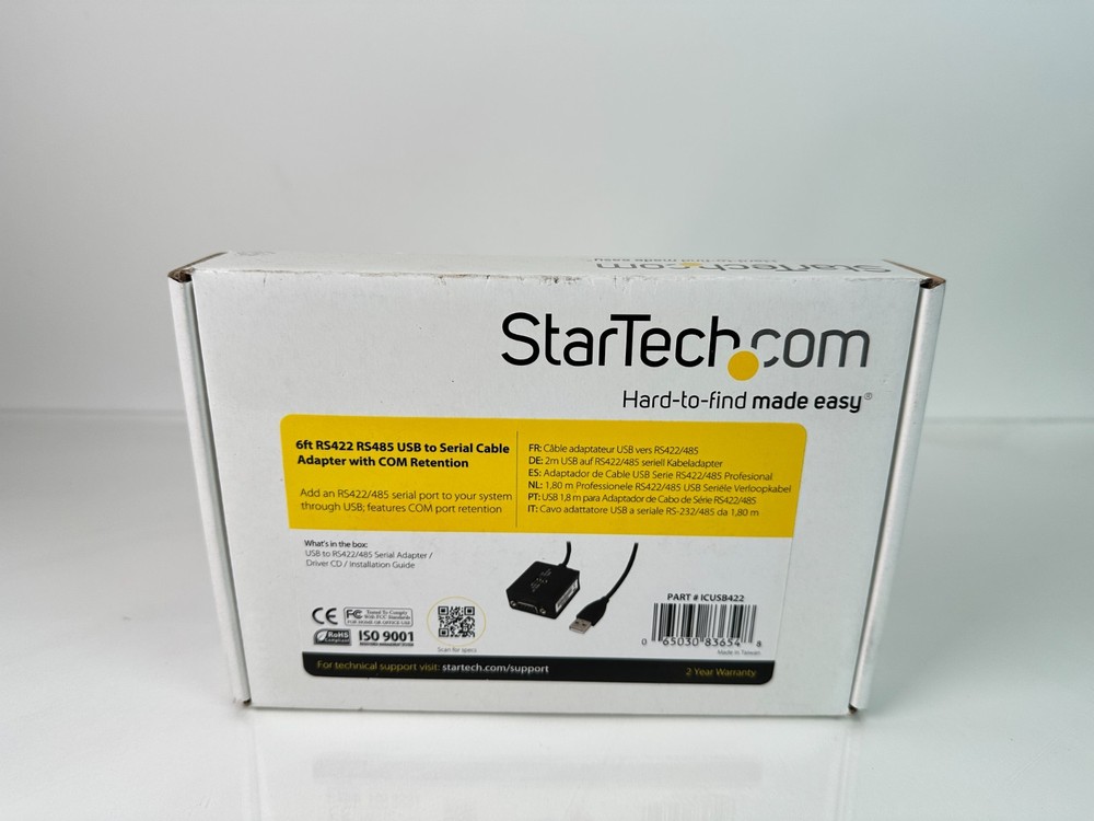 (NEW) Star Tech Pro RS422/485 USB Serial Cable Adapter 6FT