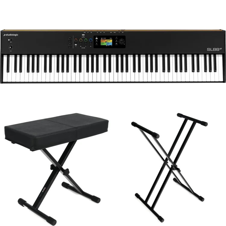Studiologic SL88GT MK2 88-key MIDI Keyboard Controller Essentials Bundle