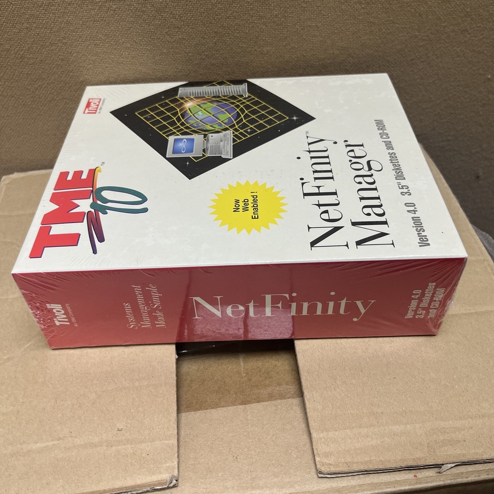 Vtg IBM NetFinity Manager Version 4.0 Systems Management Diskette CD-Rom OS/2
