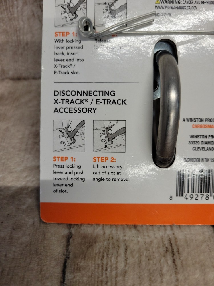 Cargo Smart Rope Ring Compatible with X-track & E track NEW