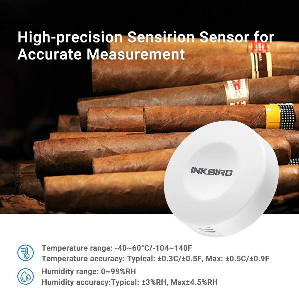 Inkbird IBS-TH1 Thermometer Hygrometer Wireless Temperature Recorder Bluetooth