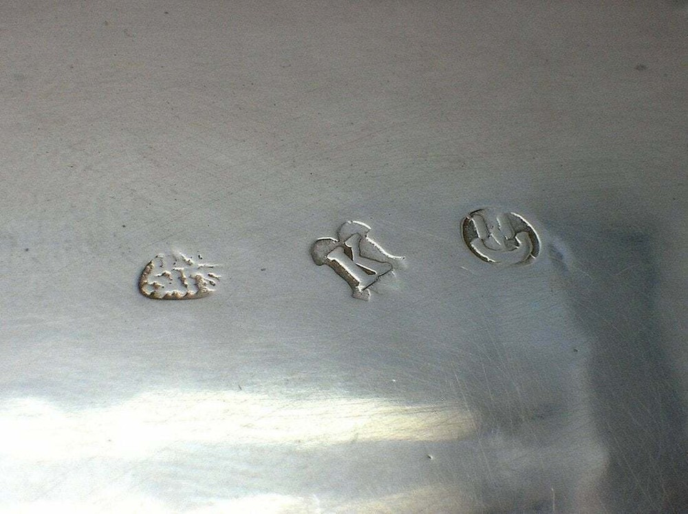 Sterling Silver Repousse Footed Bowl