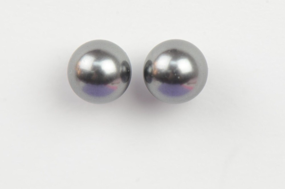 925 Solid Sterling Silver Beautiful Classic Pearls Stud Earrings