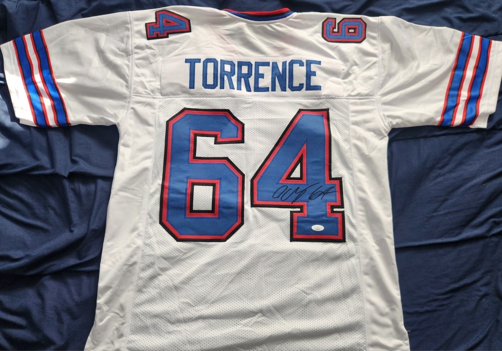 O'Cyrus Torrence Buffalo Bills Autographed Custom Jersey JSA