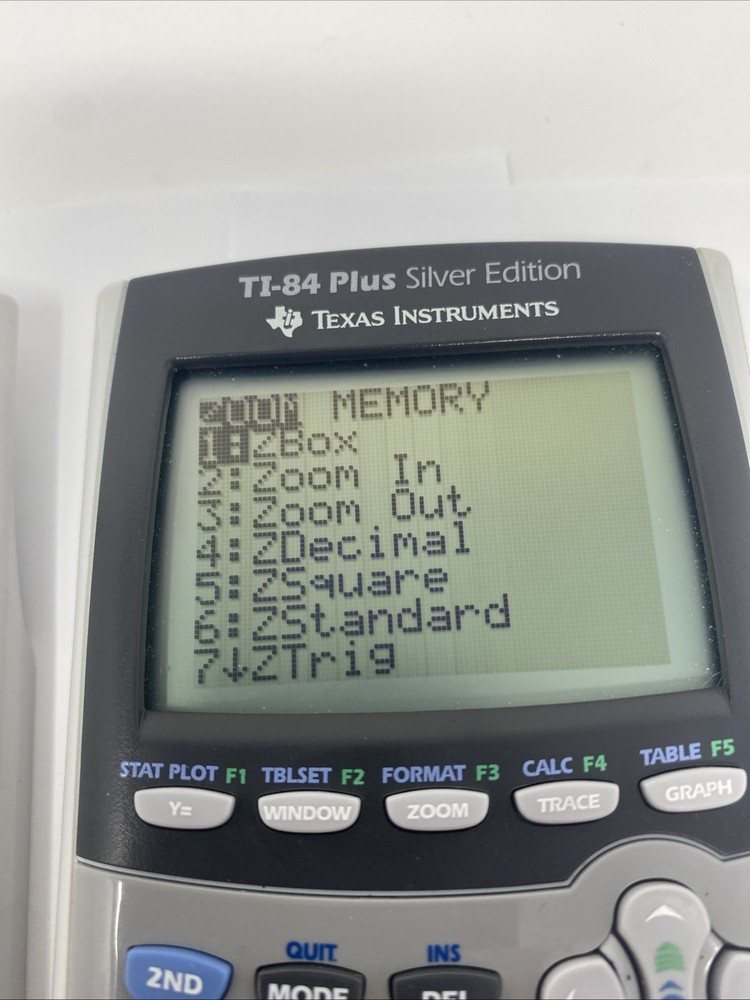 Texas Instruments TI-84 Plus Silver Edition Graphing Calculator -TESTED