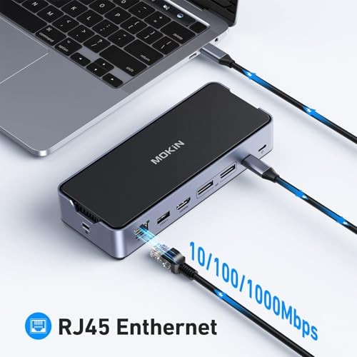 MOKiN 15 IN 1 Triple-Display Docking Station With 8K Resolution