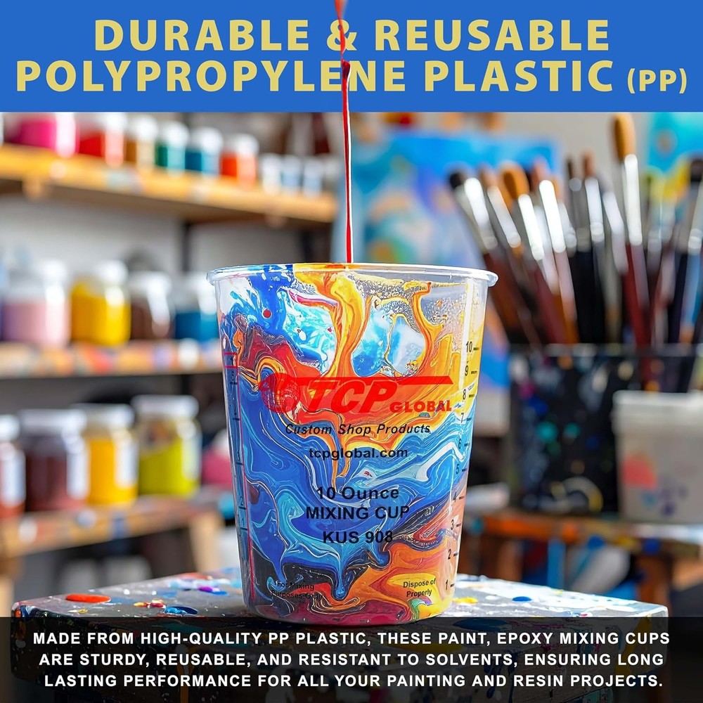 Paint Mixing Cups Plastic 10 Ounce