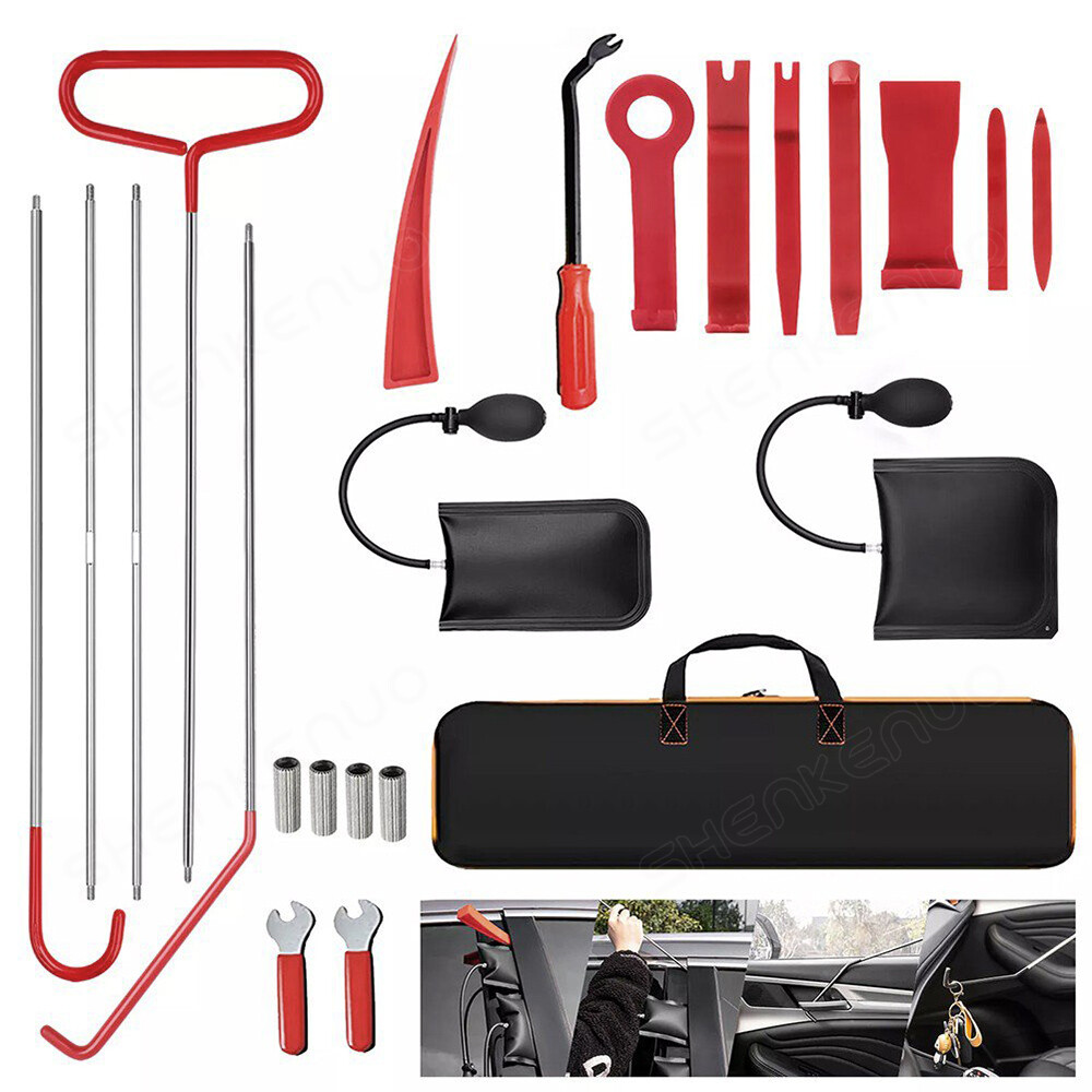 1 Kit Para Abrir Puerta De Auto Carro Completo Long Reach Tools Set 23 Pcs