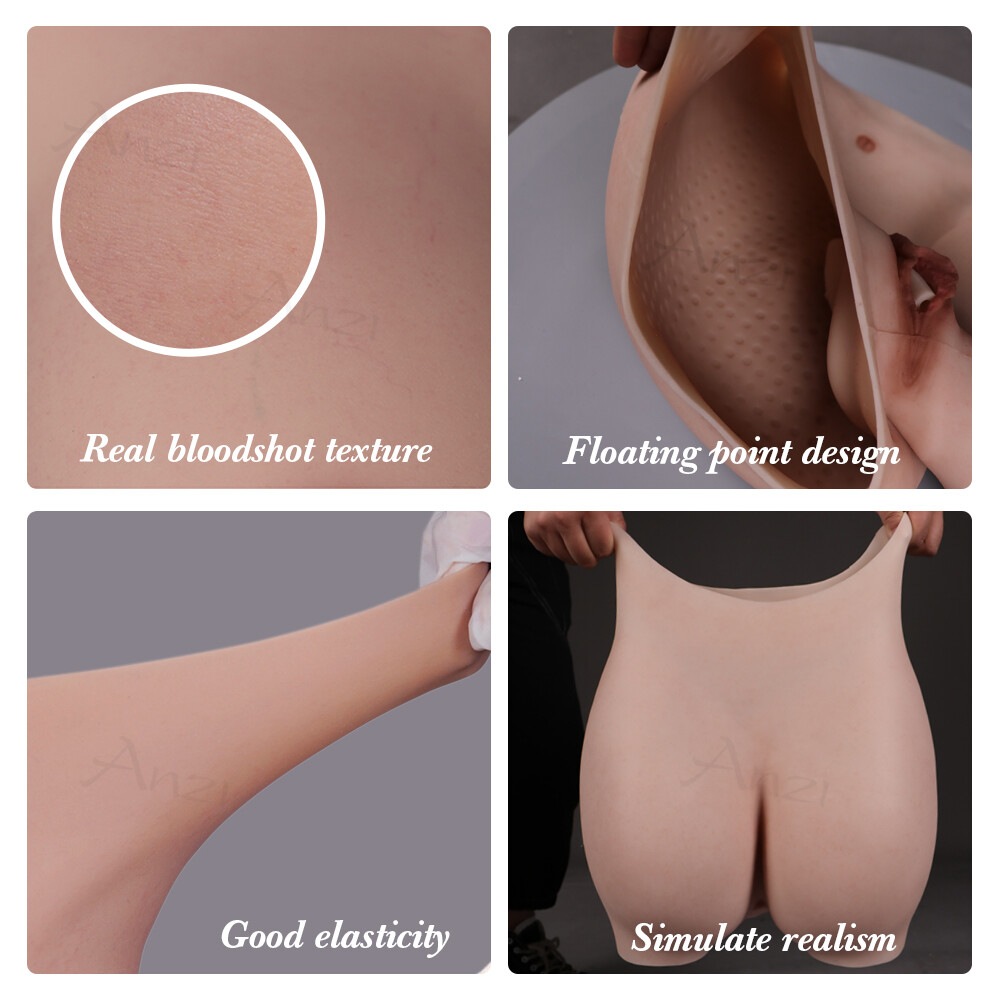 Silicone Pants Thicken Hip Shaping fake panty Vagina Underwear For Crossdresser