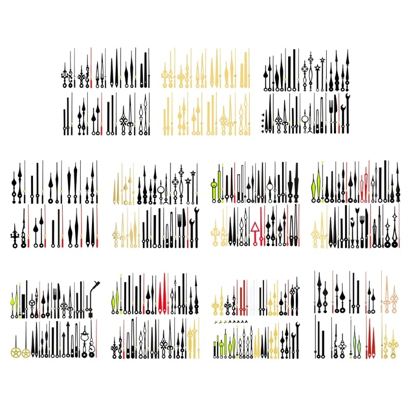 Different DIY Clock Hands Clock Mechanism Set Essential for Wall Clocks