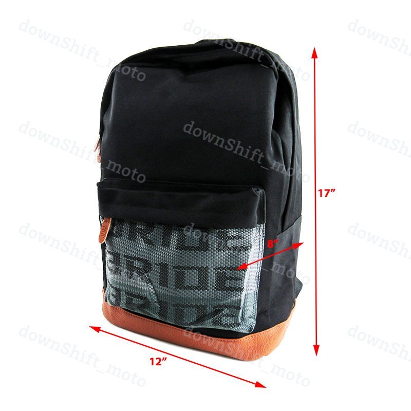 JDM BRIDE RACING BACKPACK WITH BLUE RACING HARNESS ADJUSTABLE SHOULDER STRAPS