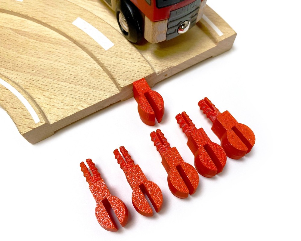 Trainlab pegbone wooden railway peg replacement brio thomas tracks (6pcs)