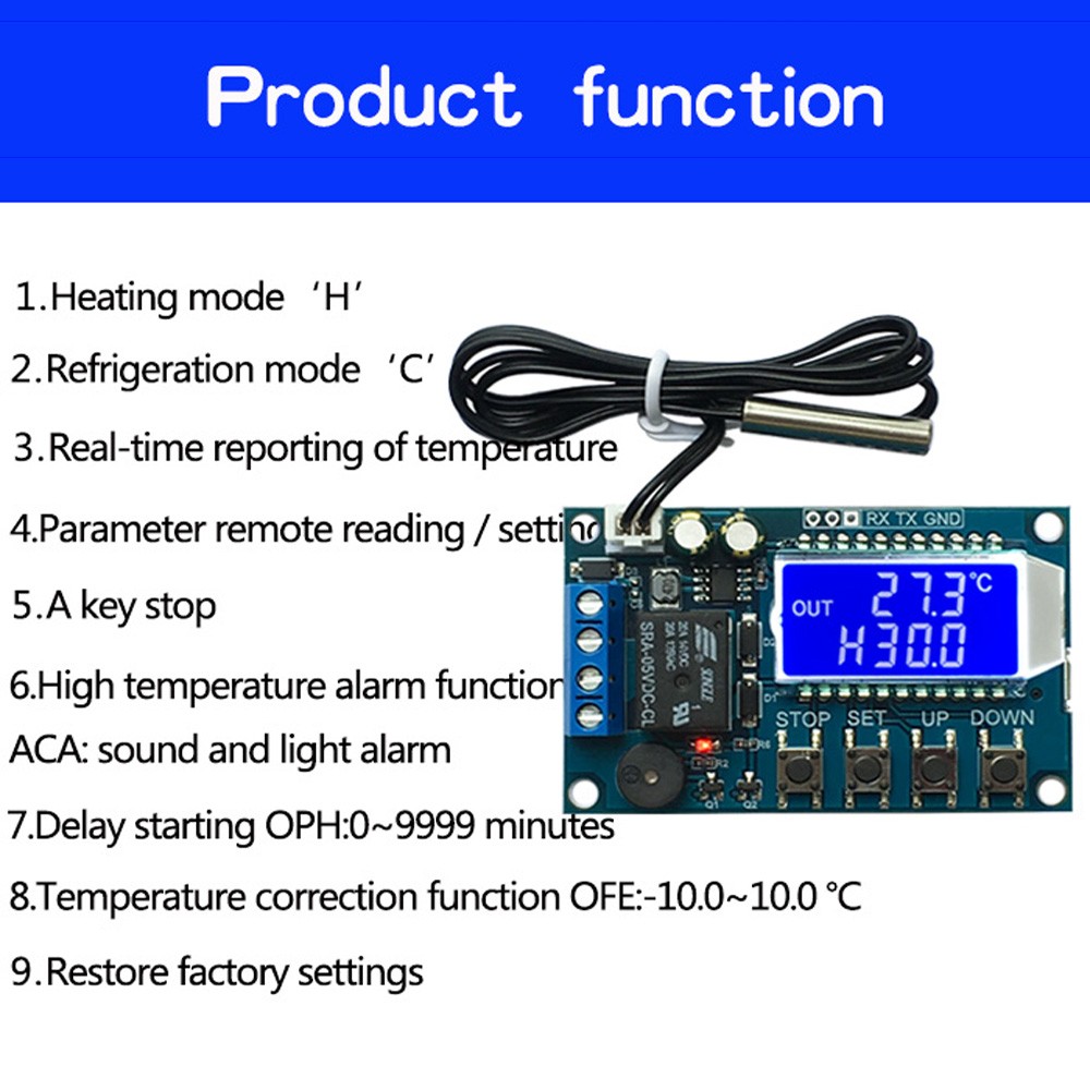 XY-T01 Digital High Precision Thermostat Heating Temperature Controller Module