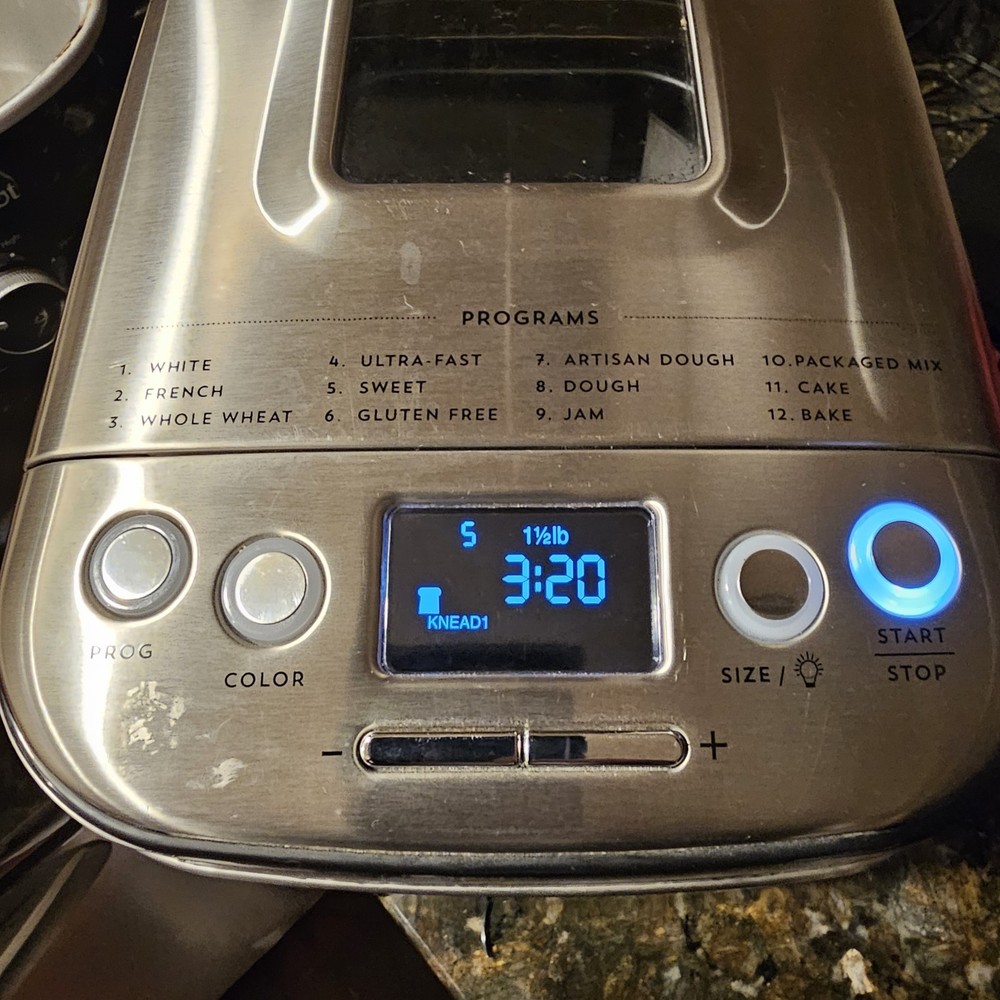 Cuisinart CBK-110 Automatic Bread Maker Stainless Steel Tested Clean Intertek