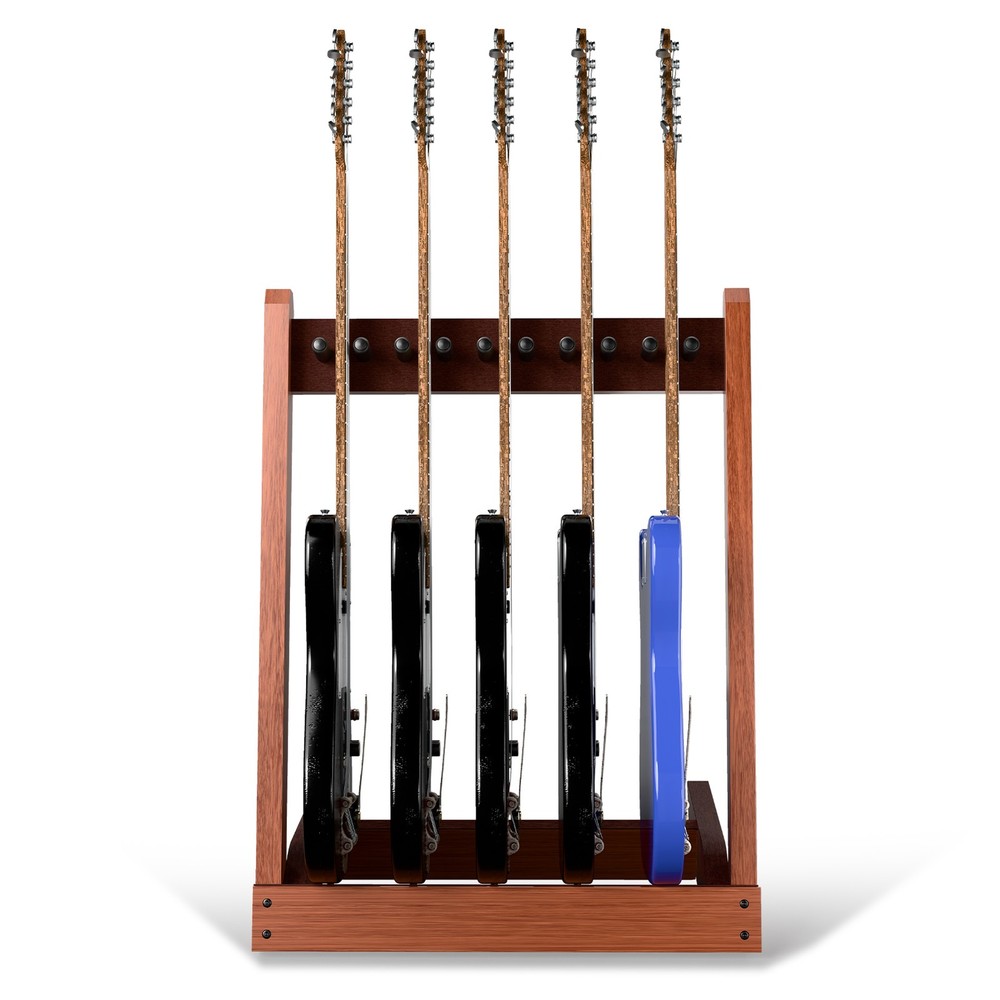 Foldable Solid Wood Guitar Display Rack 56×66cm for Home Studio Use