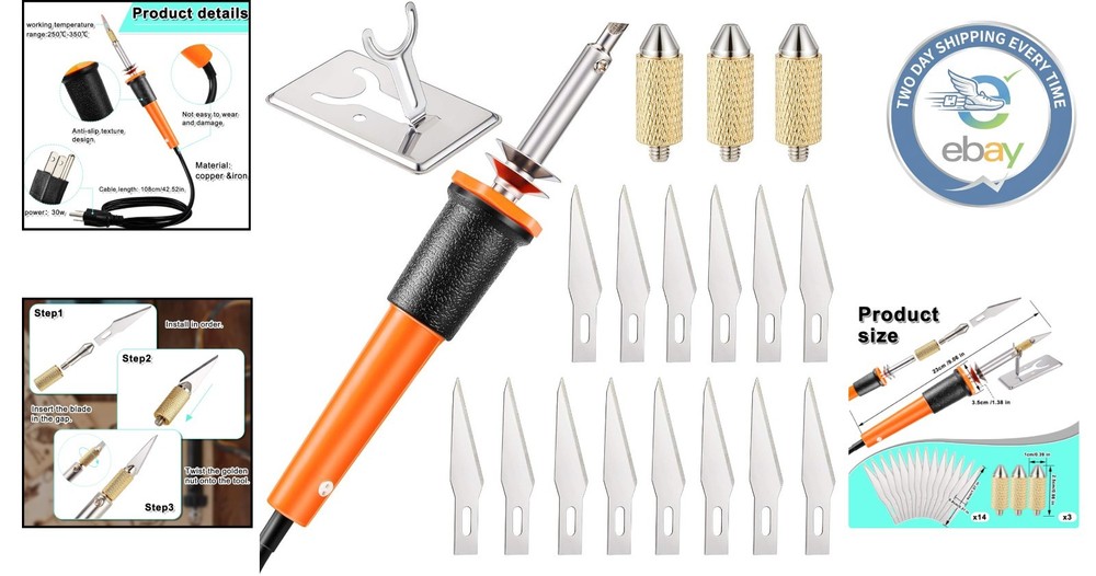 Versatile 19-Piece Electric Hot Knife Set for Safe and Precise Carving Projects