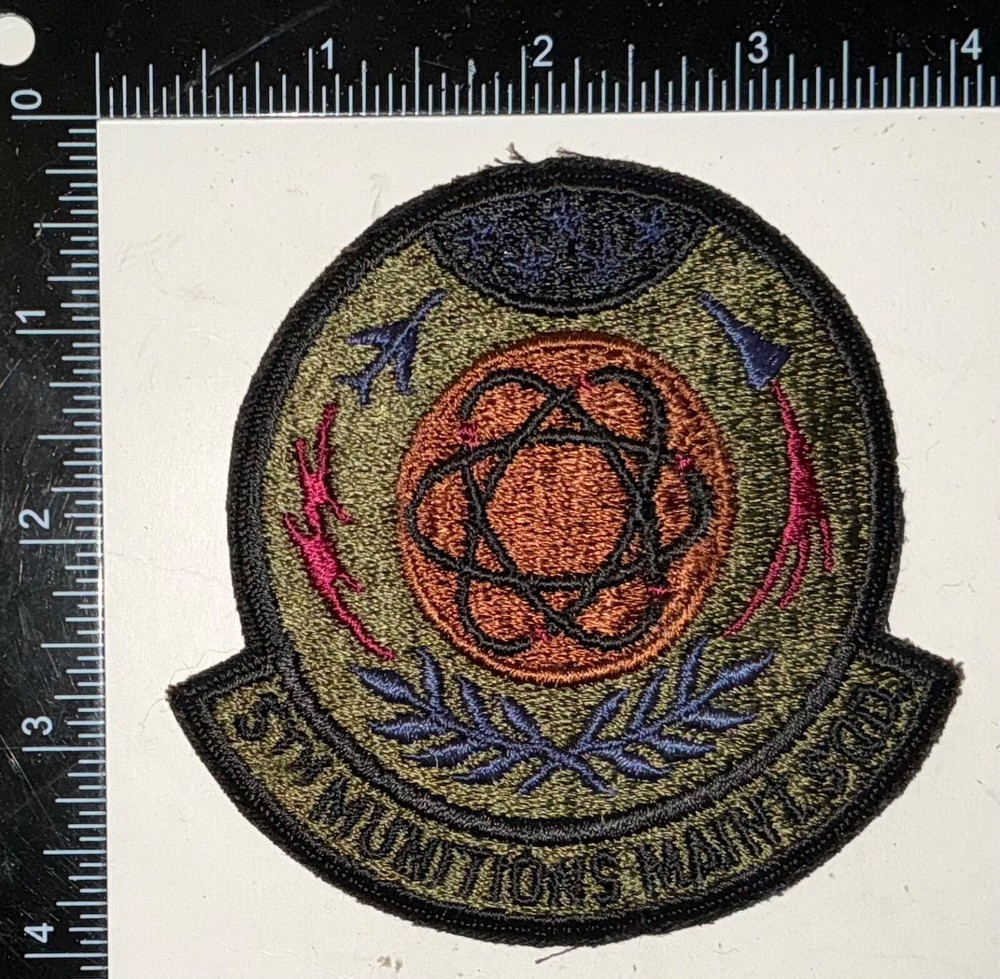 USAF US Air Force 5th Munitions Maintenance Squadron SUBDUED Patch