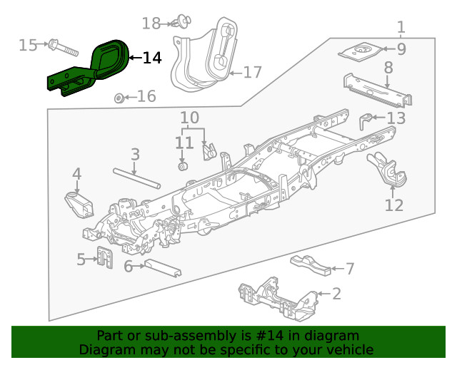 Genuine GM Front Tow Hook 84055686
