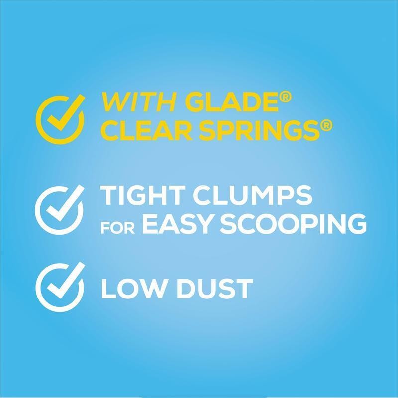 Clumping Cat Litter Glade Clear Springs Deodorizing Low Dust Multi Cat Solution