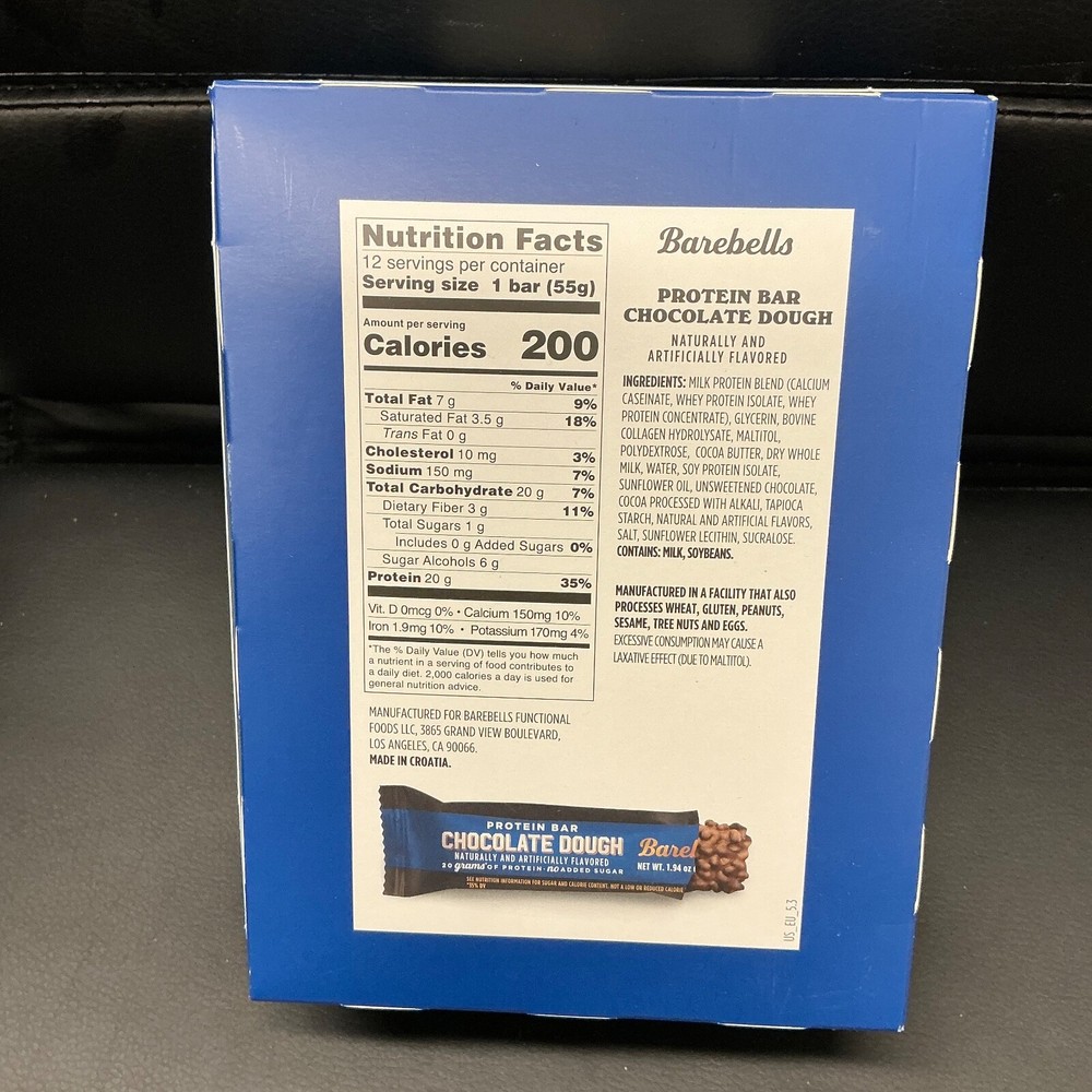 Barebells Protein Bar- Chocolate Dough