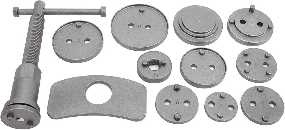 12 Pcs Disc Brake Caliper Tool Wind Back Rewind and Piston Compression Tool Kit