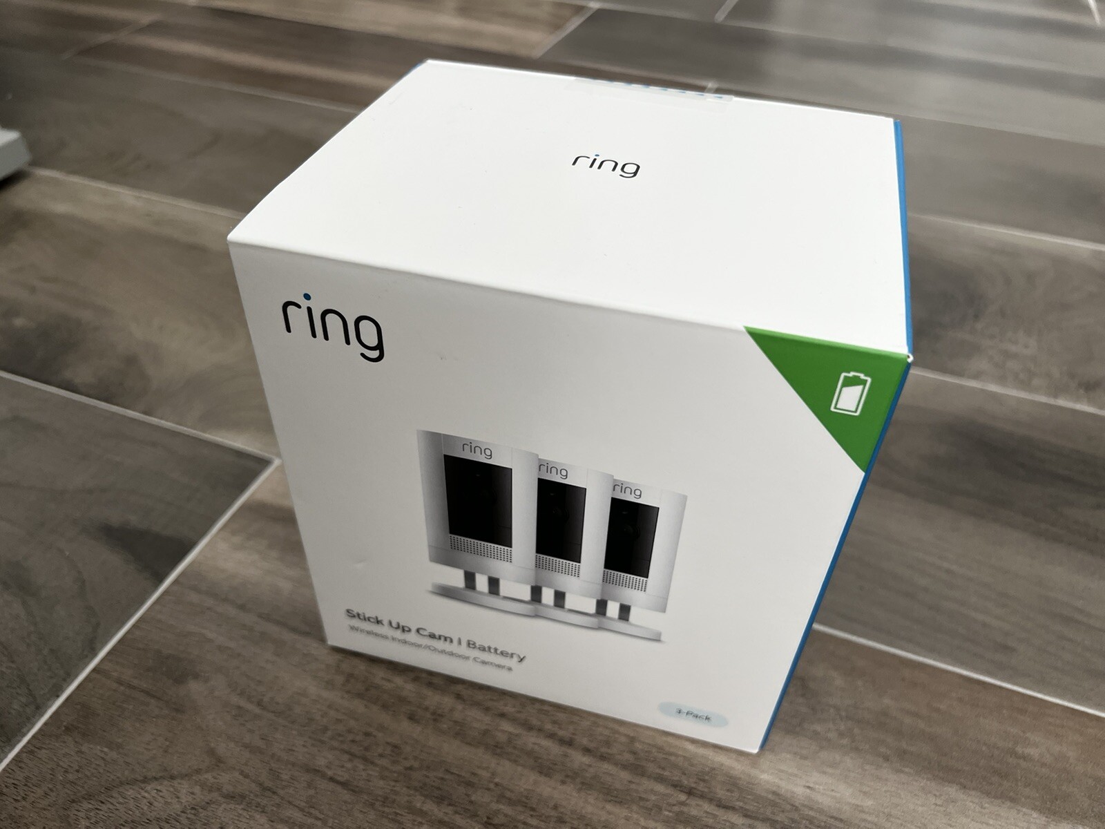 3 Pack Ring Stick Up Cam Indoor/Outdoor Home Security Camera Battery Wire Free