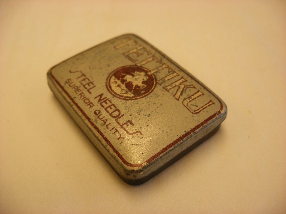 Phonograph Gramophone Needle Tin - Teitiku - Empty