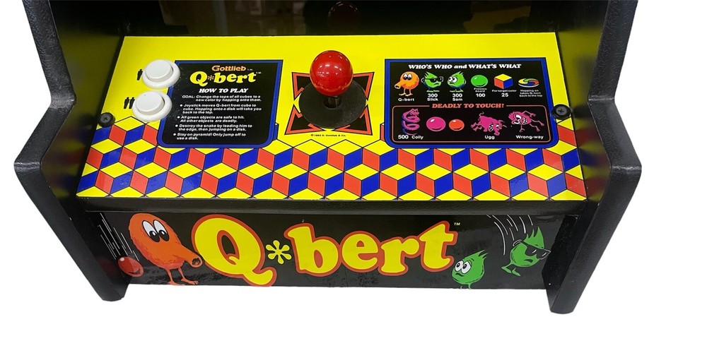 Qbert Countertop Arcade Game Machine