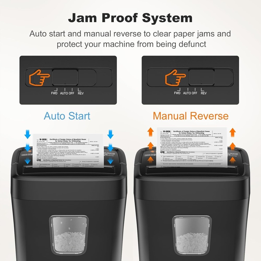 Micro Cut Paper Shredder 6-Sheet High Security