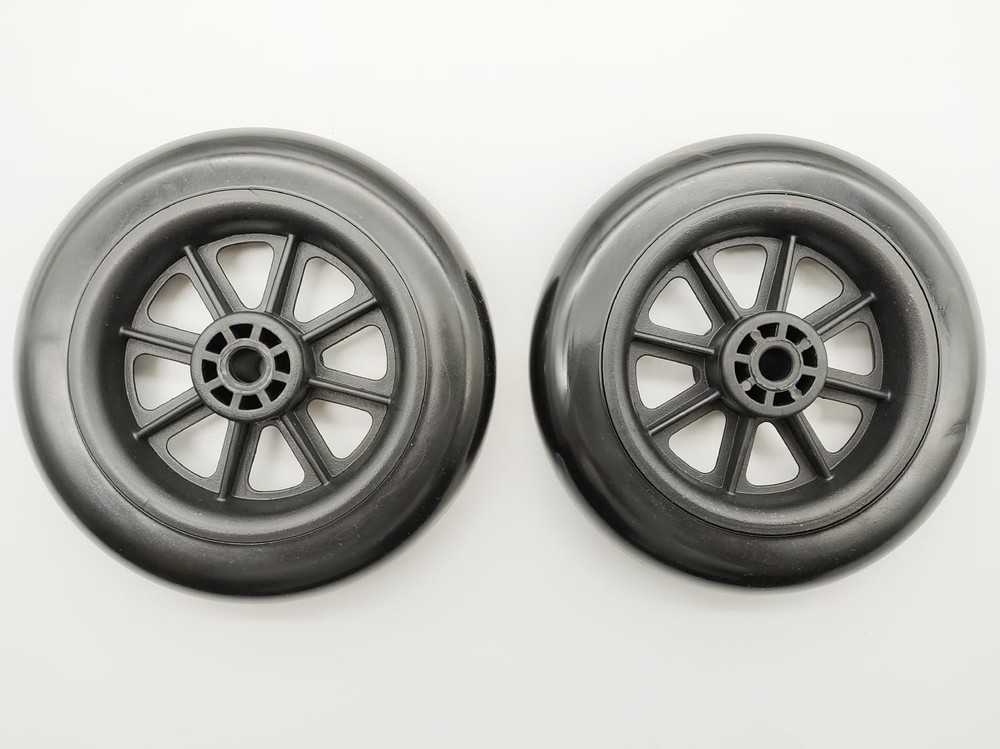 Universal Walker replacement wheels,5”Caster Wheels,Axle 5 inches, Black
