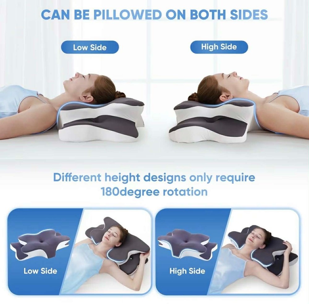 Ergonomic Contour Memory Foam Pillow