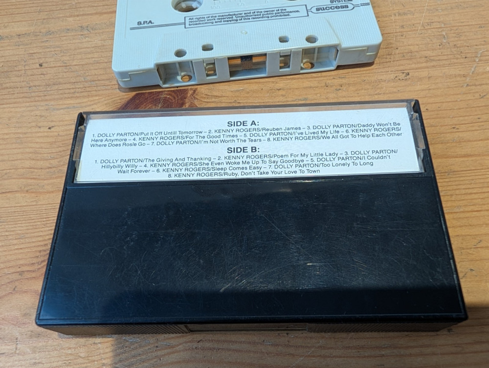 6 x Dolly Parton - Audio Cassette Tape Bundle