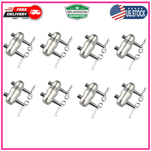 8 Pack Double Ended Conical Truss Coupler with Clips, Stage Lighting Replace ...