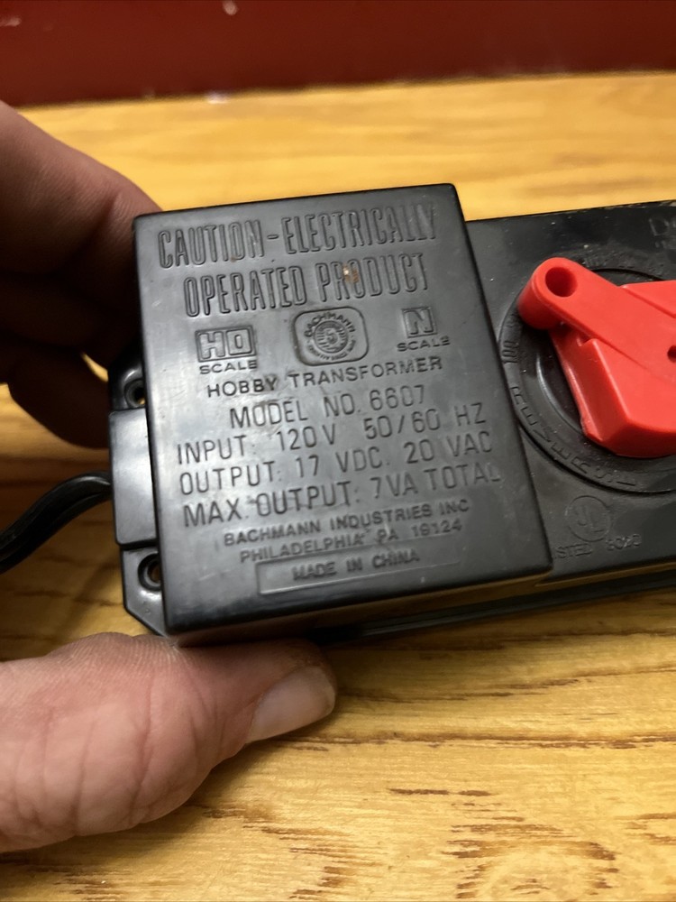 Bachmann 6607 Hobby Transformer HO N Scale Train Power Pack Controller