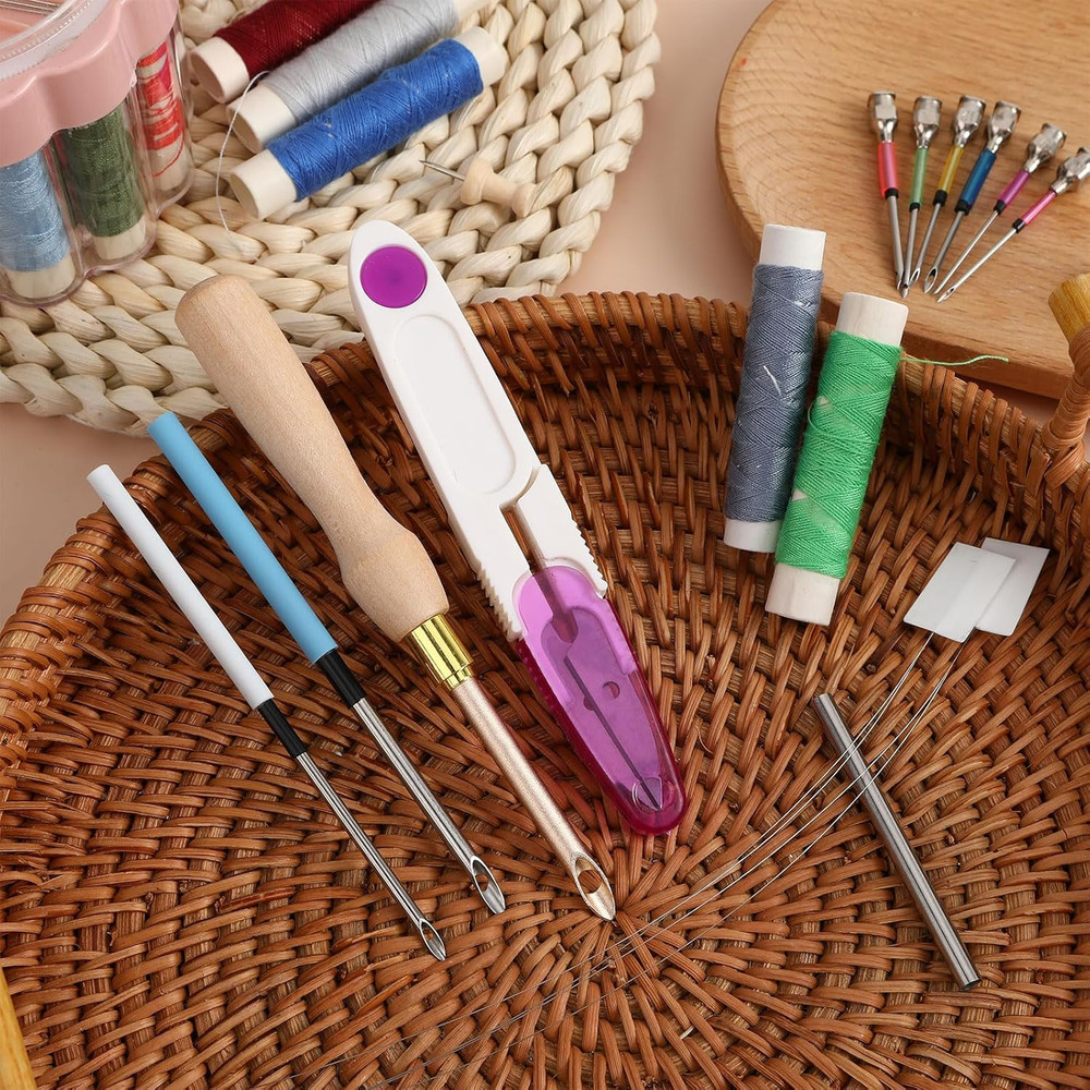 13Pcs Punch Needle Kit, Punch Needle Tool Adjustable Punch Needle Embroidery Kit