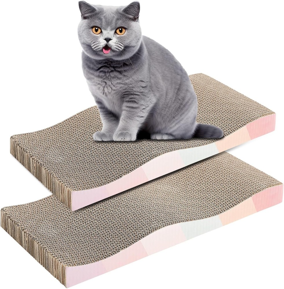 Eco-Friendly Cat Scratching Board with Catnip - Reversible & Durable