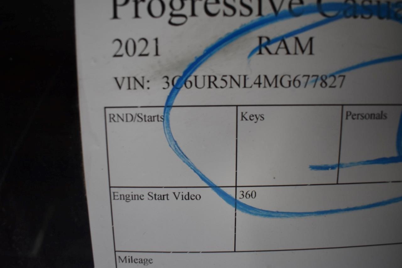 2021 RAM 2500 12" UCONNECT 5 OEM RADIO W/ CONTROL PANEL & MODULE UAX W/ 4C NAV