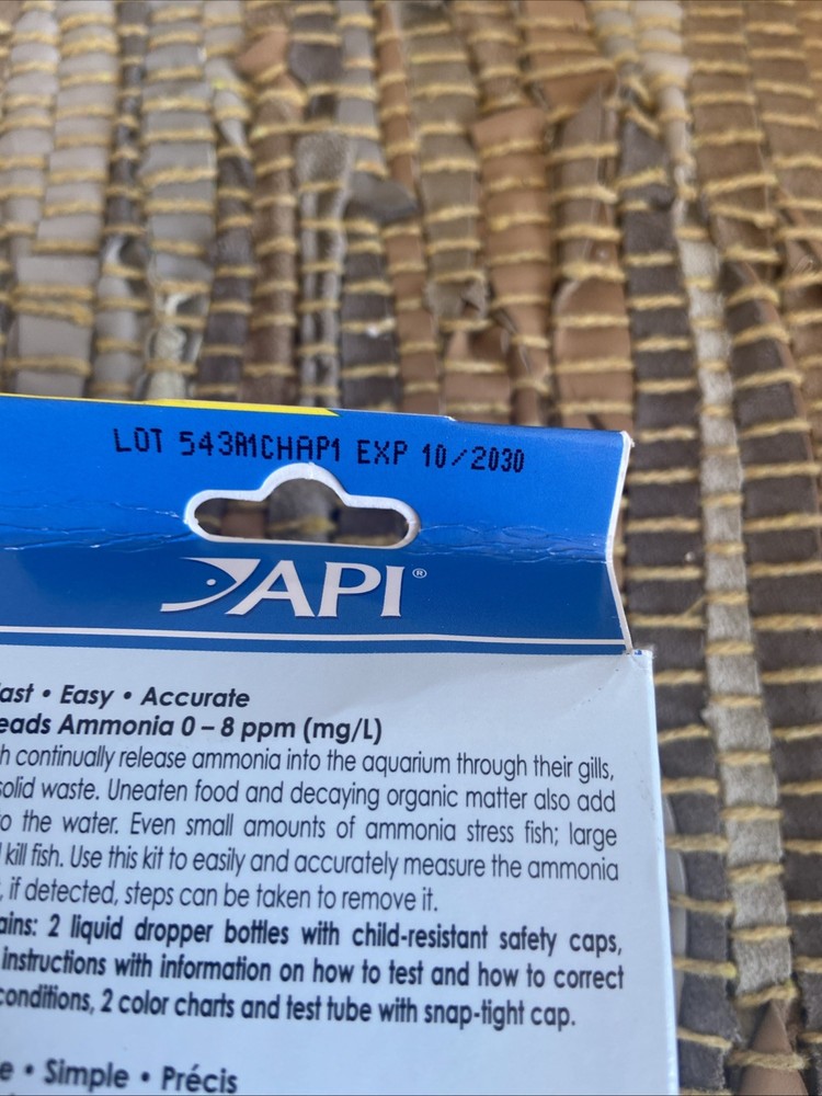 1x API Nitrate Test Kit KH Test Kit Ammonia Test Kit Each Kit 2030 Exp