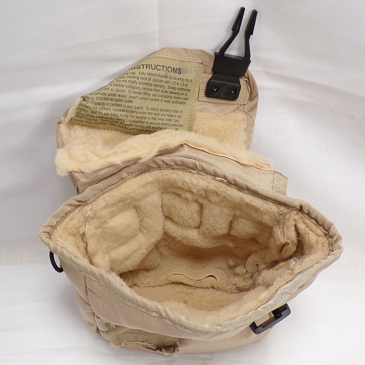 NEW Genuine US Military 2 QT OD Canteen with Desert Tan Cover and Shoulder Strap