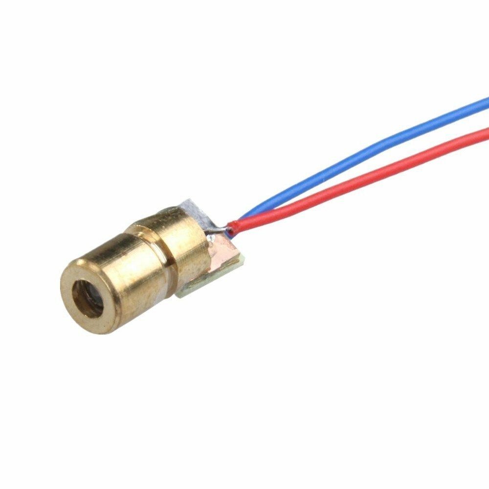 10Pcs Mini 650nm 5mW 5V Laser Dot Diode Module Head