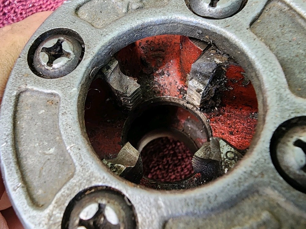 RIDGID 00-R 1/2” Die Head, Chipped Teeth