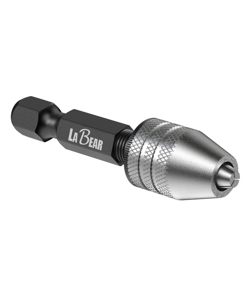 Keyless Drill Chuck Adapter 1/4 Hex Shank 0.3-3.2mm Mini Drill Bits