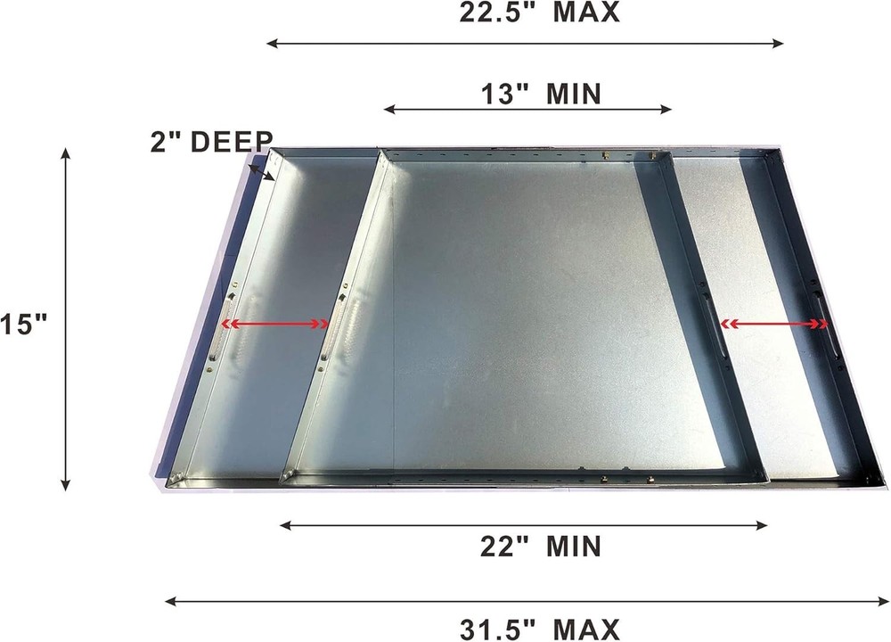 Fireplace Tray - Expandable/Adjustable Ash Pan