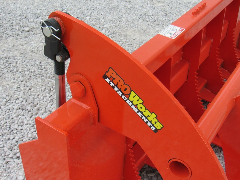 72" Brush Root Rake Clam Grapple Attachment Fits Skid Steer Tractor Quick Attach