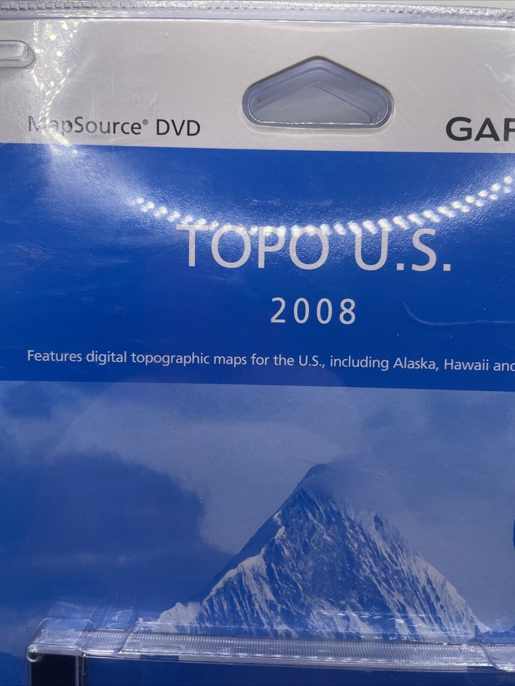 Garmin TOPO USA 2008 DVD MAPSOURCE SETUP DATA GPS MAPS NEW