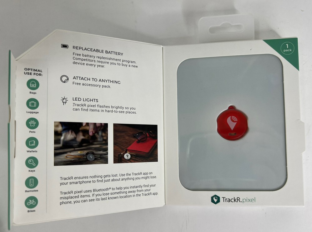 TrackR Pixel - Bluetooth Tracking Device. Key Tracker. Phone Finder. Wallet. r
