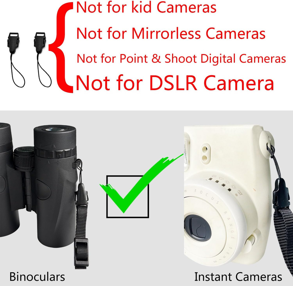 Camera Neck Straps for DSLR Camera or Binoculars Strap Black