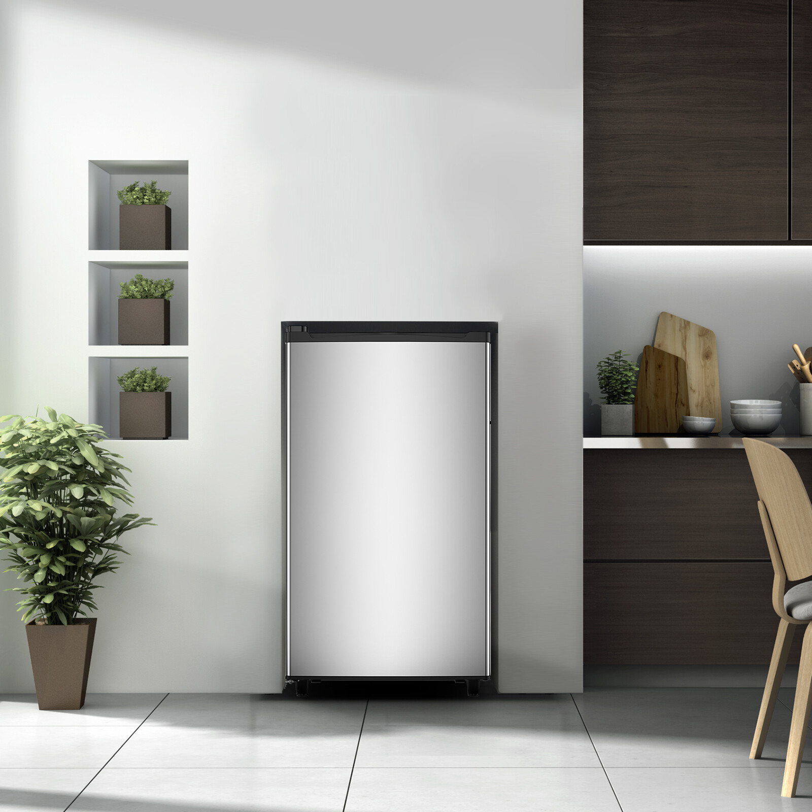 Mini Fridge with Freezer-Single Door, 3.2 Cu.Ft Capacity, Adjustable Thermostat